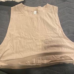 LULULEMON ALL YOURS TANK TOP SIZE 12 CROPPED VERSION